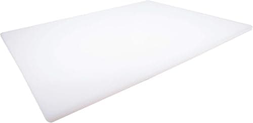Thirteen Chefs Extra Large White HDPE Cutting Board (24 x 18 in, 1/2 in thick)