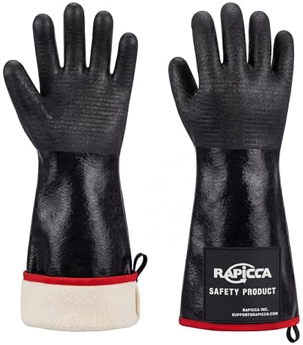 RAPICCA 932°F Heat-Resistant BBQ Gloves (14-inch)